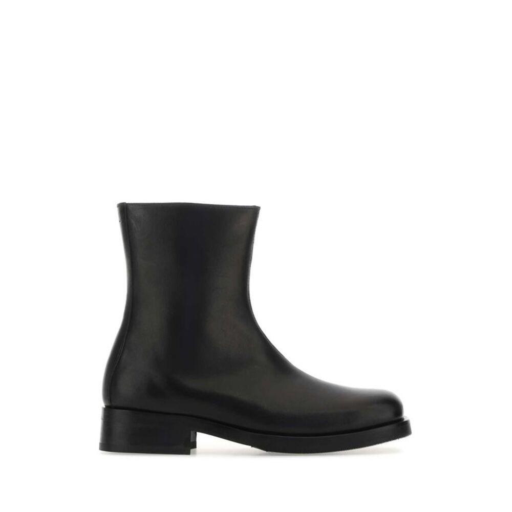 Our Legacy Men Black Leather Camion Ankle Boots